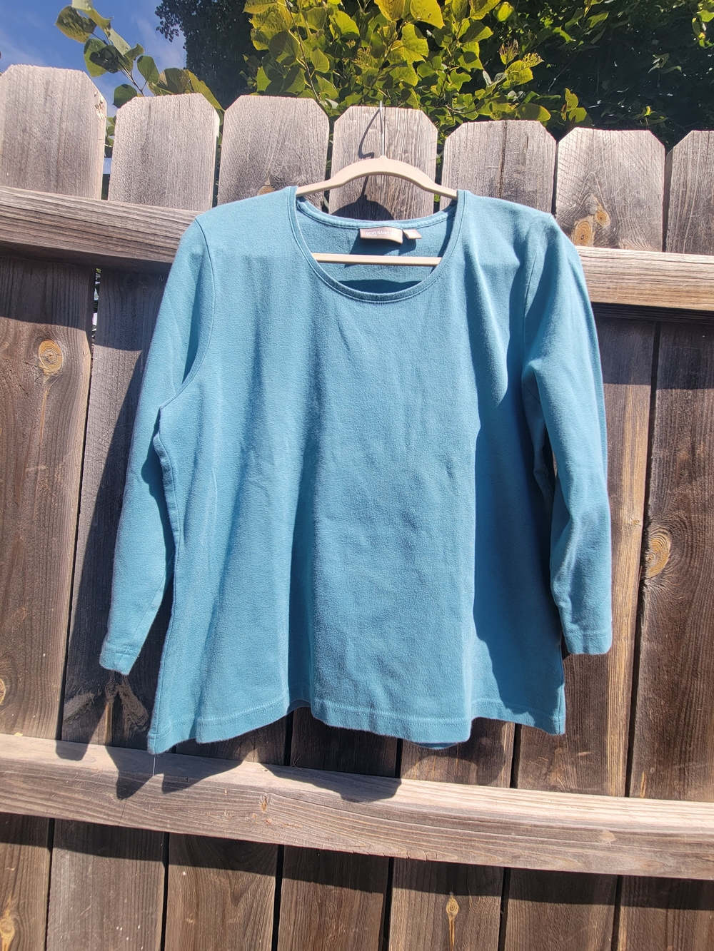 Croft And Barrow Classic Tee Stretch Top Women's Size XL 96% Cotton